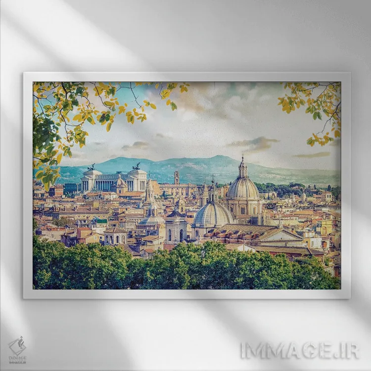 تابلو رم زیبا اثر مانجیک پیکچرز (استودیو عکاسی یا فیلمسازی) - نمای قابدار سفید