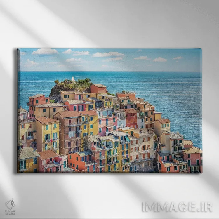 تابلو شهر مانارولا (ایتالیا) اثر مانجیک پیکچرز (استودیو عکاسی یا فیلمسازی) - نمای روبهرو روی دیوار