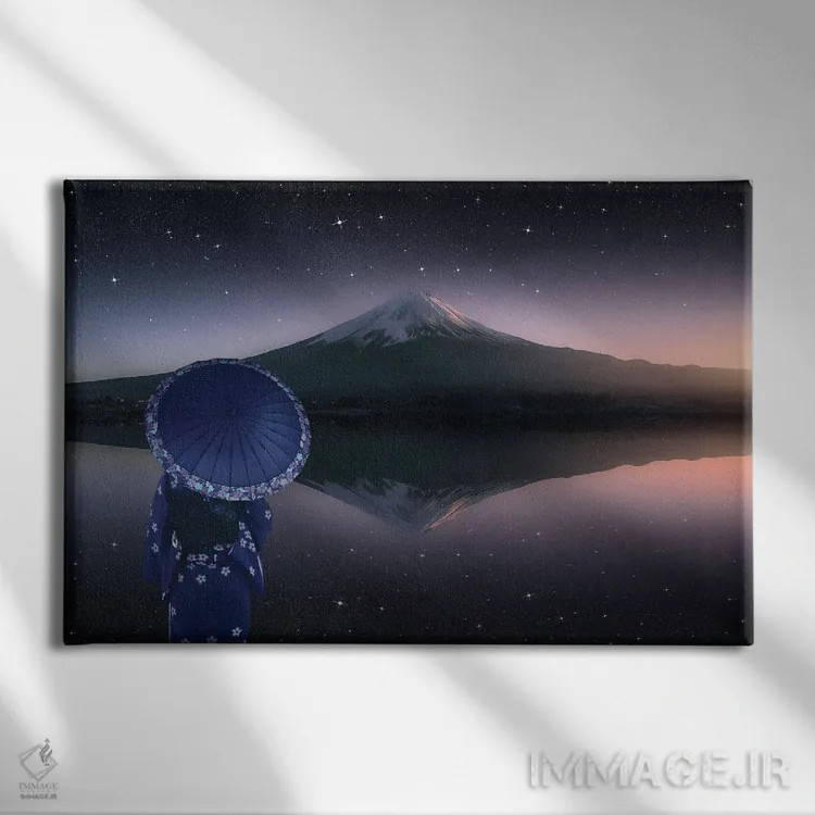 تابلو ژاپن در شامگاه اثر مانجیک پیکچرز (استودیو عکاسی یا فیلمسازی) - نمای روبهرو روی دیوار