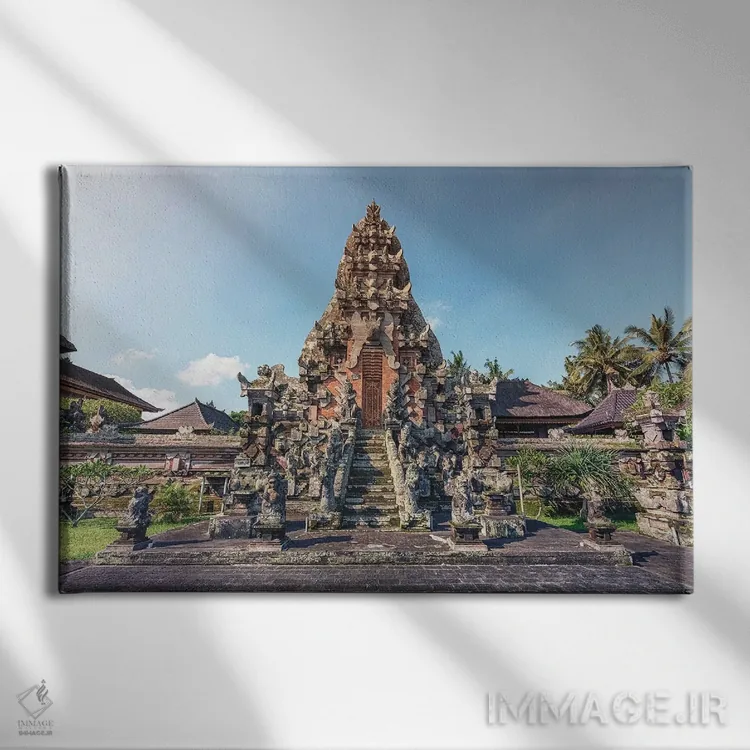تابلو معبد بالی اثر مانجیک پیکچرز (استودیو عکاسی یا فیلمسازی) - نمای روبهرو روی دیوار