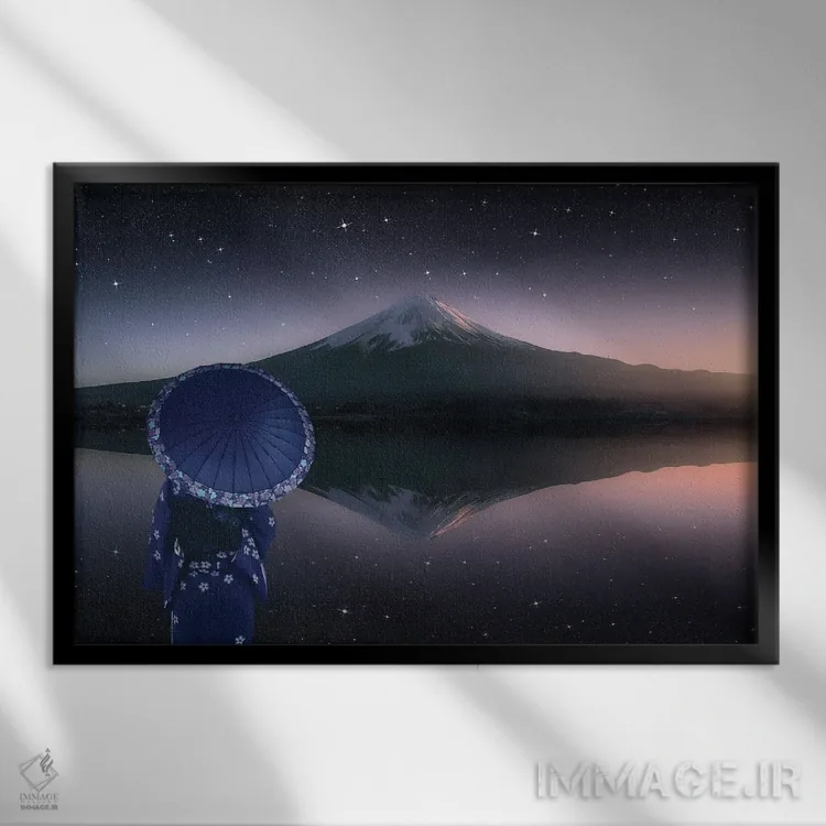 تابلو ژاپن در شامگاه اثر مانجیک پیکچرز (استودیو عکاسی یا فیلمسازی) - نمای قابدار مشکی