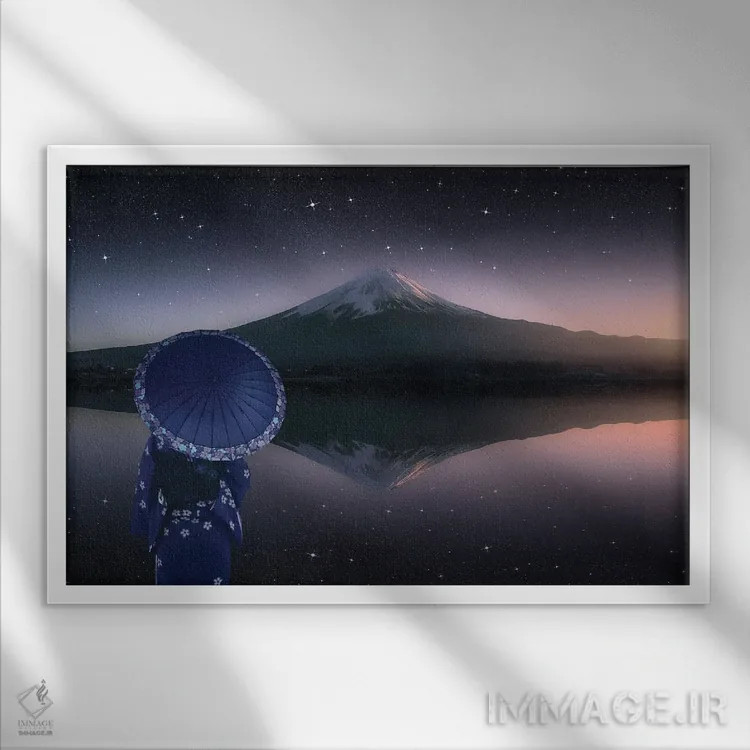 تابلو ژاپن در شامگاه اثر مانجیک پیکچرز (استودیو عکاسی یا فیلمسازی) - نمای قابدار سفید