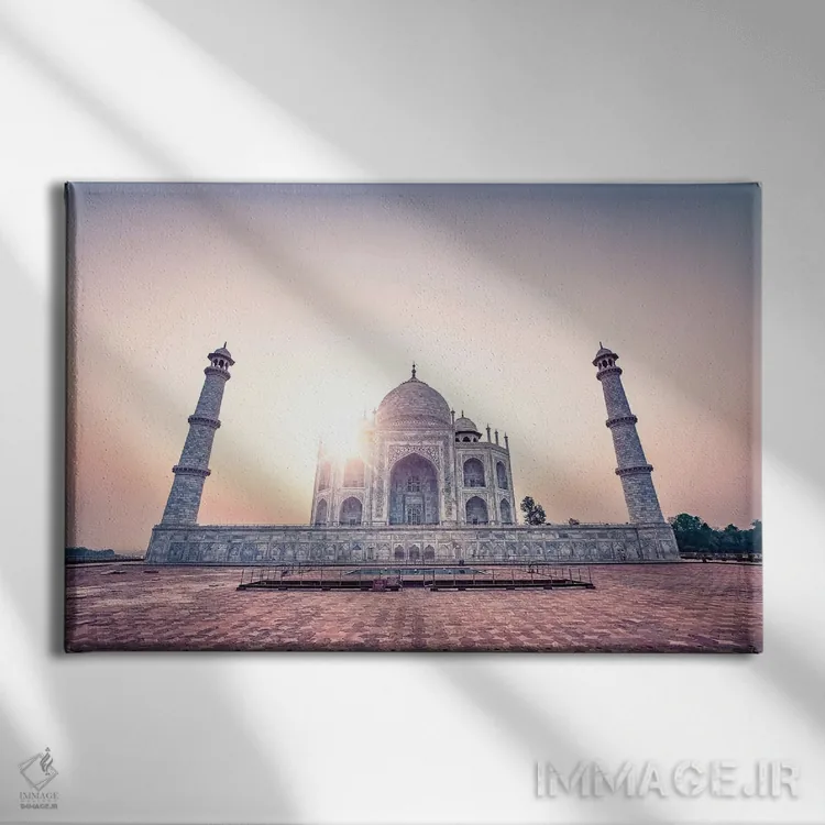 تابلو تاج (تاج محل) اثر مانجیک پیکچرز (استودیو عکاسی یا فیلمسازی) - نمای روبهرو روی دیوار