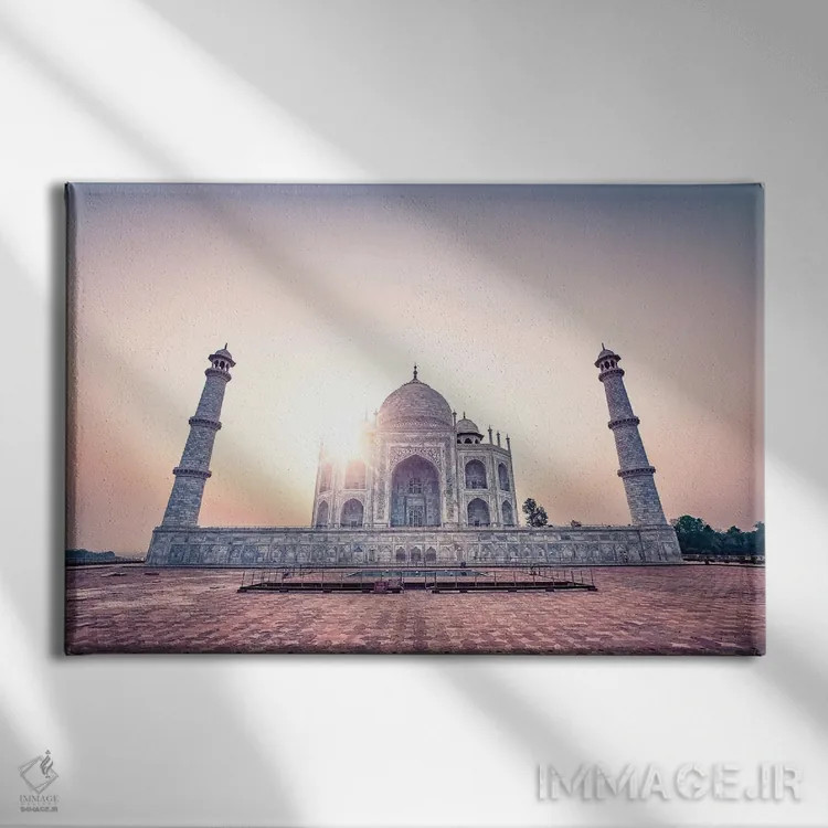 تابلو تاج (تاج محل) اثر مانجیک پیکچرز (استودیو عکاسی یا فیلمسازی) - نمای روبهرو روی دیوار
