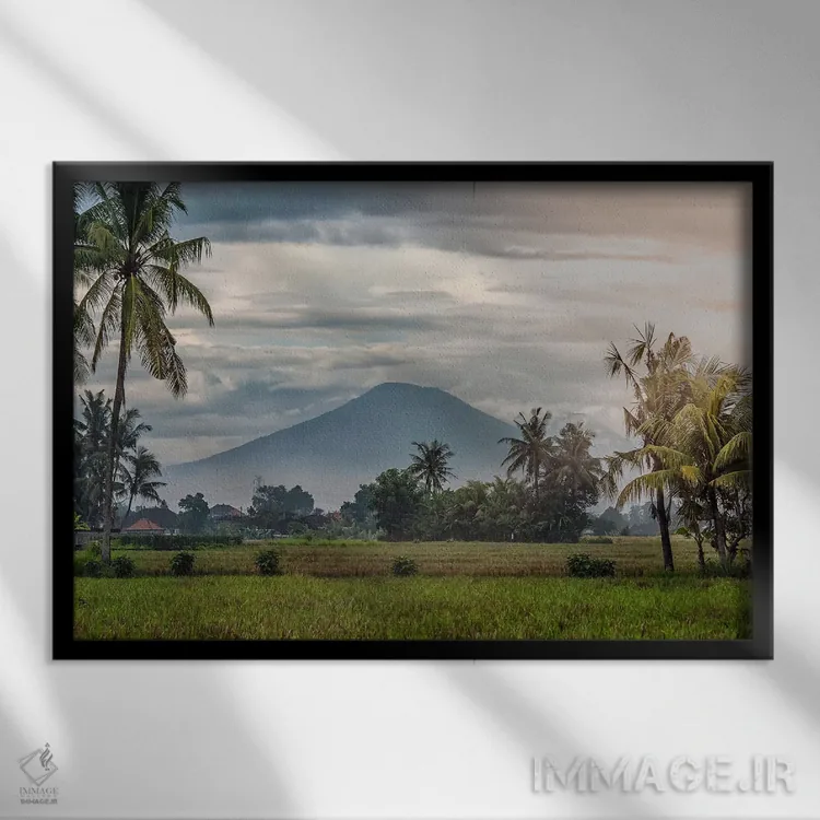 تابلو غروب بالی اثر مانجیک پیکچرز (استودیو عکاسی یا فیلمسازی) - نمای قابدار مشکی