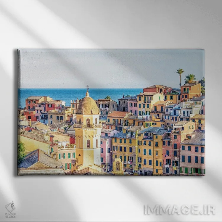 تابلو معماری ورنازا (ایتالیا) اثر مانجیک پیکچرز (استودیو عکاسی یا فیلمسازی) - نمای روبهرو روی دیوار