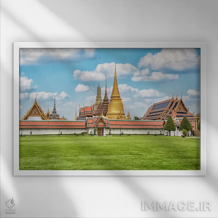 تابلو کاخ بزرگ بانکوک اثر مانجیک پیکچرز (استودیو عکاسی یا فیلمسازی) - نمای قابدار سفید