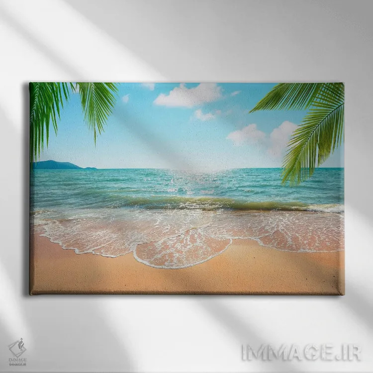 تابلو زمان ساحل اثر مانجیک پیکچرز (استودیو عکاسی یا فیلمسازی) - نمای روبهرو روی دیوار