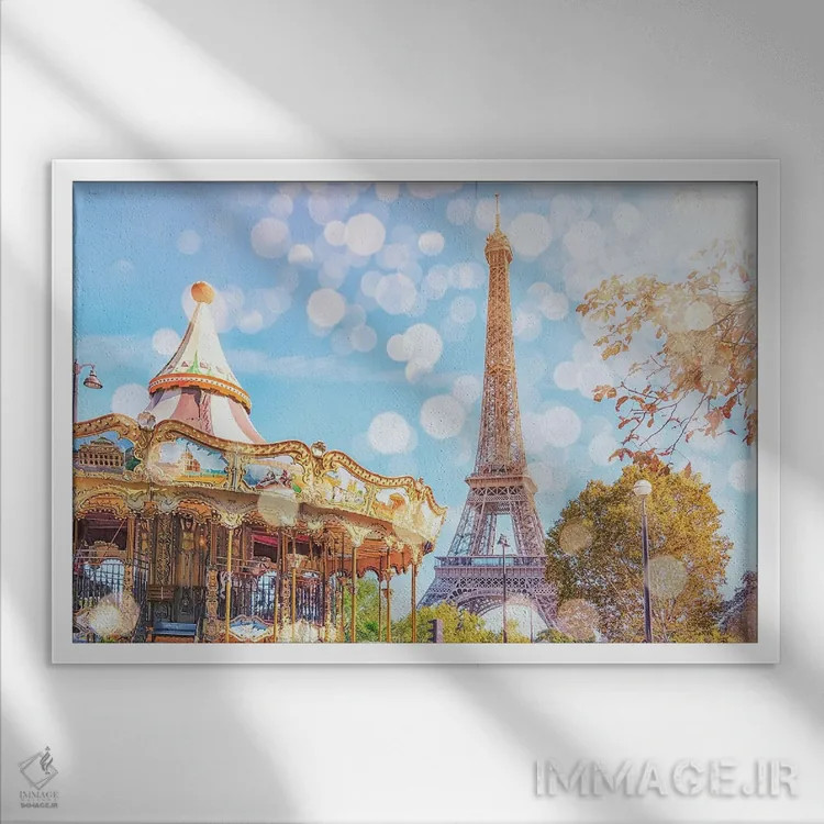 تابلو افسانهٔ پاریس اثر مانجیک پیکچرز (استودیو عکاسی یا فیلمسازی) - نمای قابدار سفید
