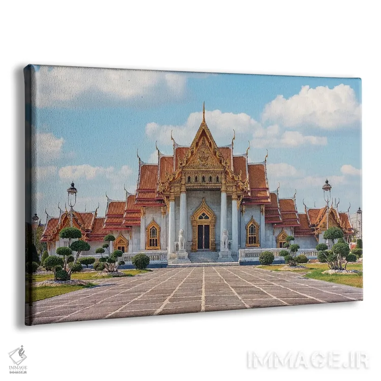 تابلو معبد مرمرین در بانکوک اثر مانجیک پیکچرز (استودیو عکاسی یا فیلمسازی) - نمای پرسپکتیو محصول