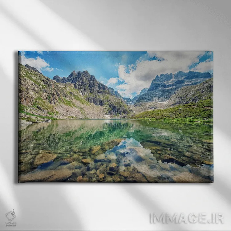 تابلو مرکانتور (پارک ملی فرانسه) اثر مانجیک پیکچرز (استودیو عکاسی یا فیلمسازی) - نمای روبهرو روی دیوار