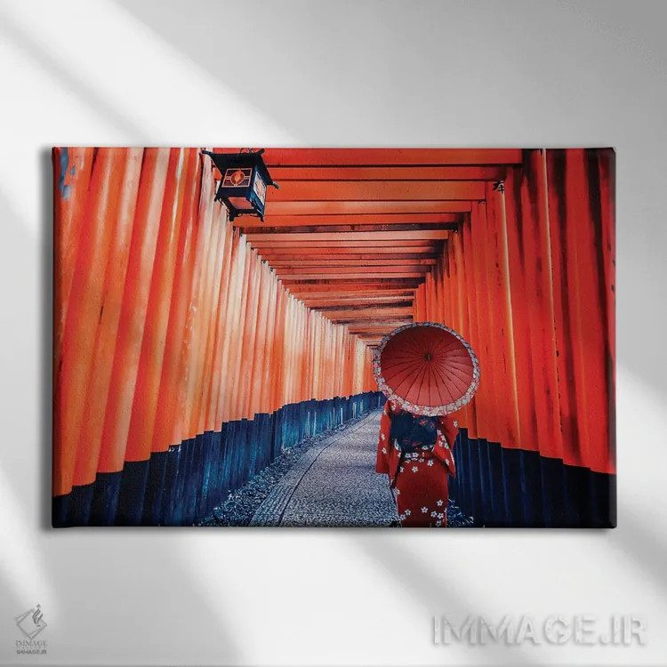 تابلو زندگی در قرمز (فضای انتزاعی یا مفهومی) اثر مانجیک پیکچرز (استودیو عکاسی یا فیلمسازی) - نمای روبهرو روی دیوار