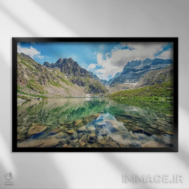 تابلو مرکانتور (پارک ملی فرانسه) اثر مانجیک پیکچرز (استودیو عکاسی یا فیلمسازی) - نمای قابدار مشکی