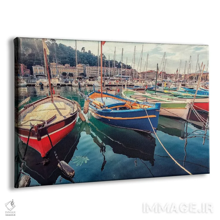 تابلو بندر ریویرا فرانسه اثر مانجیک پیکچرز (استودیو عکاسی یا فیلمسازی) - نمای پرسپکتیو محصول