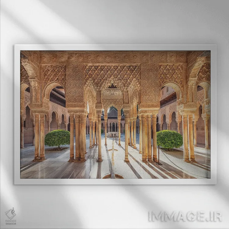 تابلو الحمرا آفتابی اثر مانجیک پیکچرز (استودیو عکاسی یا فیلمسازی) - نمای قابدار سفید