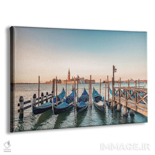 تابلو گوندولاهای آبی اثر مانجیک پیکچرز (استودیو عکاسی یا فیلمسازی) - نمای پرسپکتیو محصول