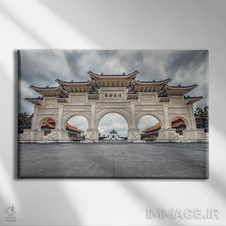 تابلو معماری تایپه اثر مانجیک پیکچرز (استودیو عکاسی یا فیلمسازی) - نمای روبهرو روی دیوار