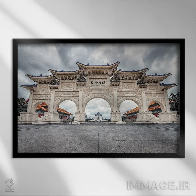 تابلو معماری تایپه اثر مانجیک پیکچرز (استودیو عکاسی یا فیلمسازی) - نمای قابدار مشکی