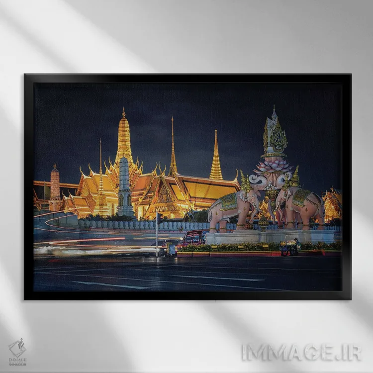 تابلو کاخ بزرگ بانکوک اثر مانجیک پیکچرز (استودیو عکاسی یا فیلمسازی) - نمای قابدار مشکی