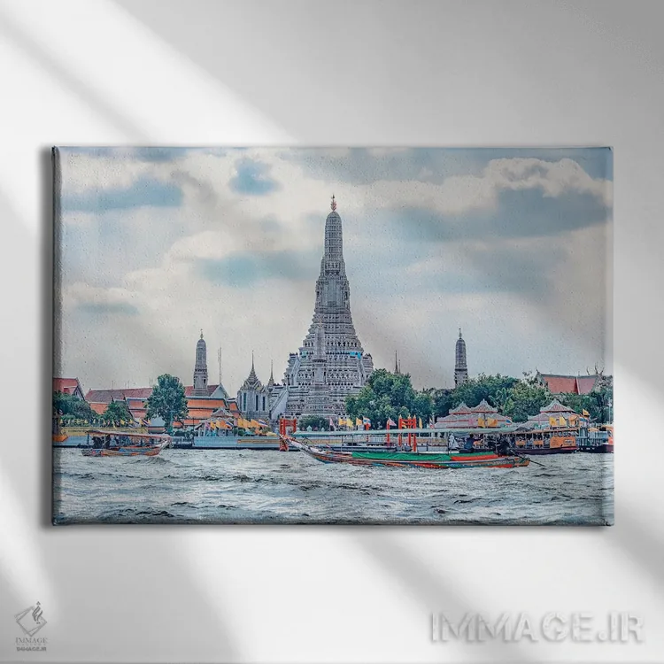 تابلو مروارید بانکوک اثر مانجیک پیکچرز (استودیو عکاسی یا فیلمسازی) - نمای روبهرو روی دیوار