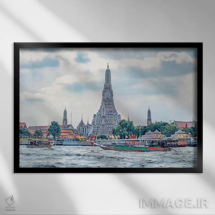 تابلو مروارید بانکوک اثر مانجیک پیکچرز (استودیو عکاسی یا فیلمسازی) - نمای قابدار مشکی