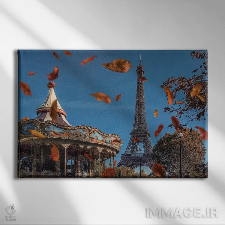 تابلو پاریس عاشقانه اثر مانجیک پیکچرز (استودیو عکاسی یا فیلمسازی) - نمای روبهرو روی دیوار