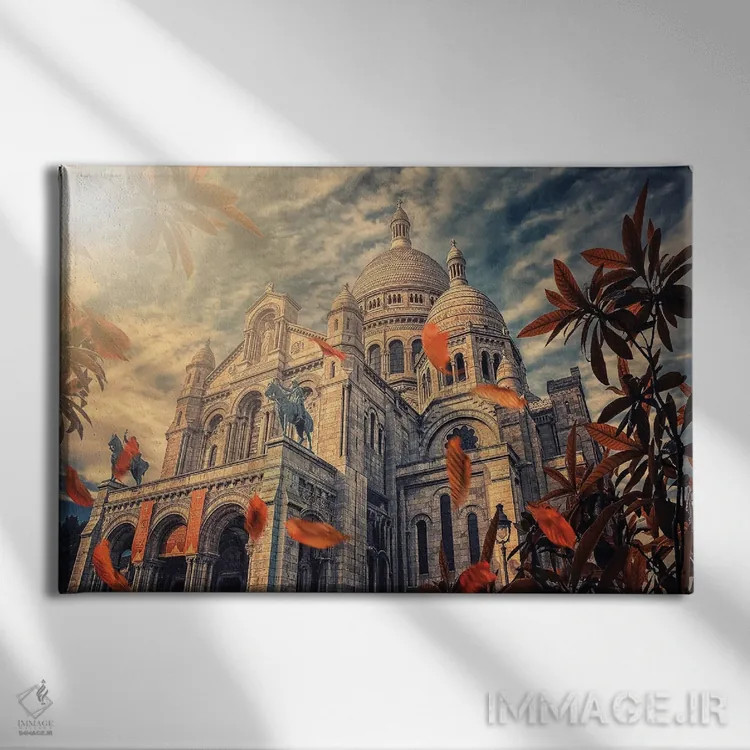 تابلو پاییز در پاریس اثر مانجیک پیکچرز (استودیو عکاسی یا فیلمسازی) - نمای روبهرو روی دیوار