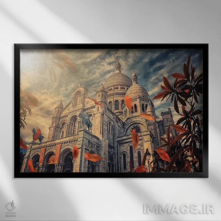 تابلو پاییز در پاریس اثر مانجیک پیکچرز (استودیو عکاسی یا فیلمسازی) - نمای قابدار مشکی