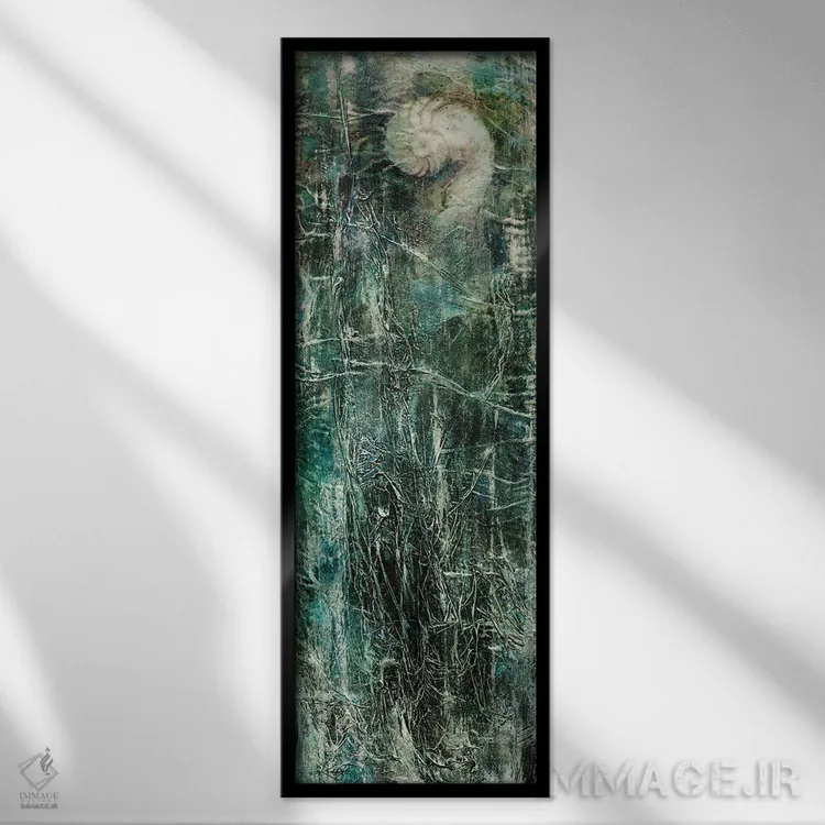 تابلو در آرامش اول اثر کتی مورتون استنیون - نمای قابدار مشکی