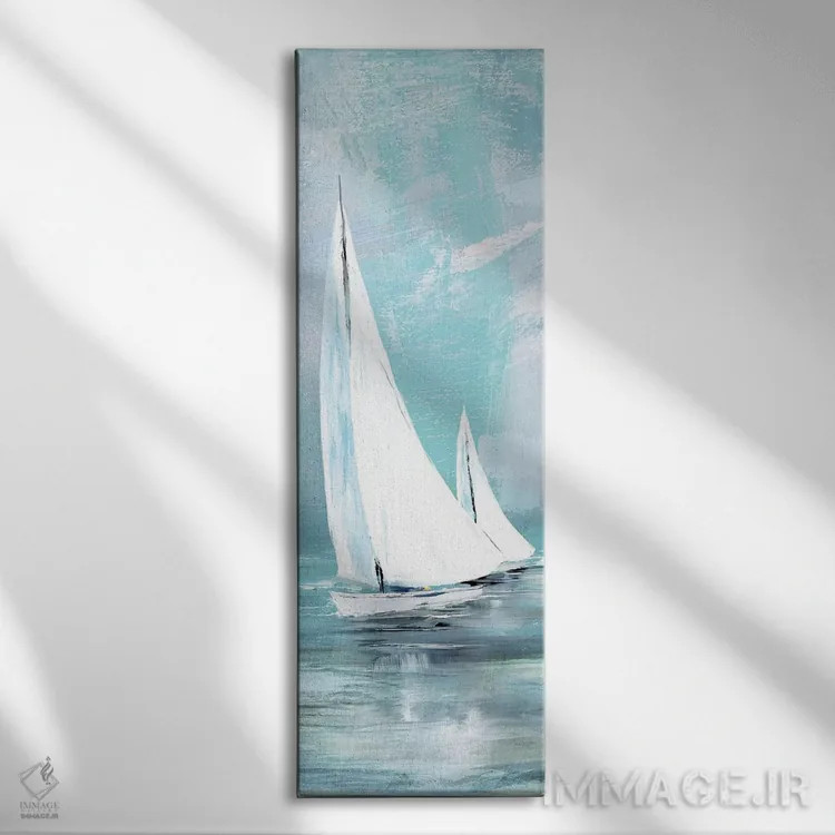 تابلو بادبان نرم II اثر کنراد ناتسن - نمای روبهرو روی دیوار