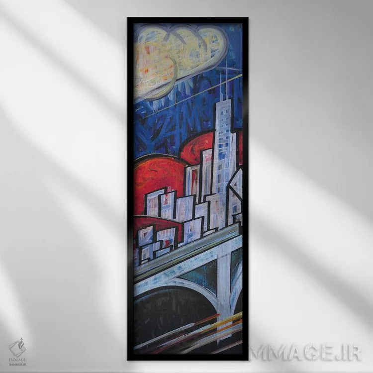 تابلو رد انرژی چی اثر کولورمور (نام هنری یا استودیو) - نمای قابدار مشکی