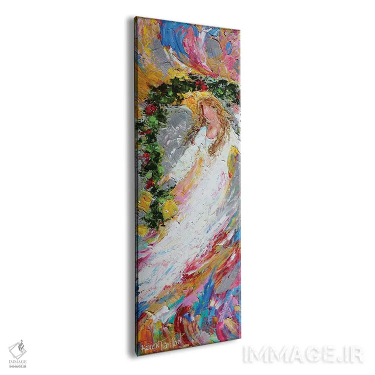 تابلو فرشته کریسمس اثر کارن تارلتون - نمای پرسپکتیو محصول