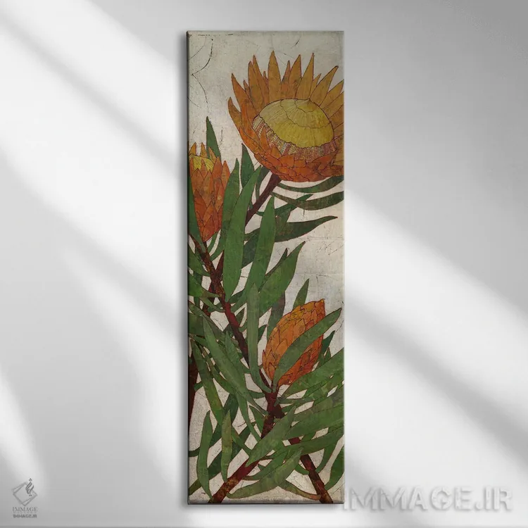 تابلو پروتئا (نوعی گل) اثر کارن سیکیه - نمای روبهرو روی دیوار