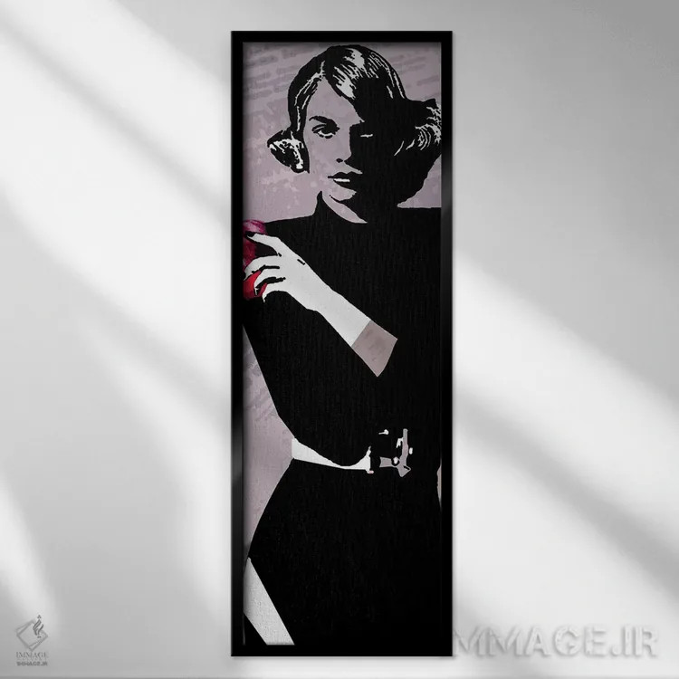 تابلو بانوی نیویورکی اثر کاترینا بورتسووا - نمای قابدار مشکی