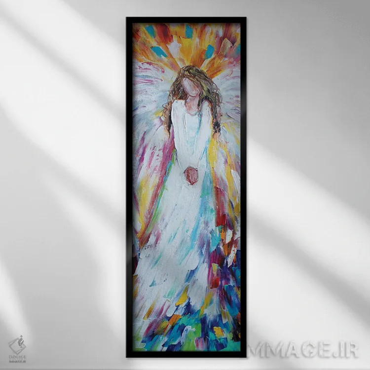 تابلو فرشته شادی اثر کارن تارلتون - نمای قابدار مشکی