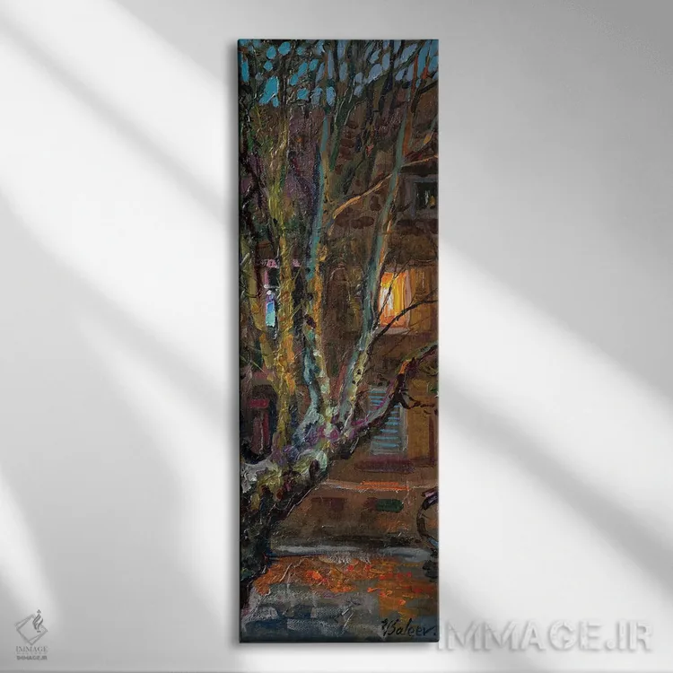 تابلو نور در پنجره اثر کاتارینا والِوا - نمای روبهرو روی دیوار