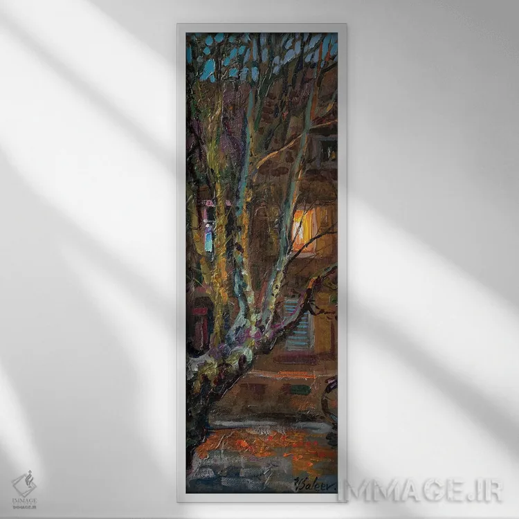 تابلو نور در پنجره اثر کاتارینا والِوا - نمای قابدار سفید