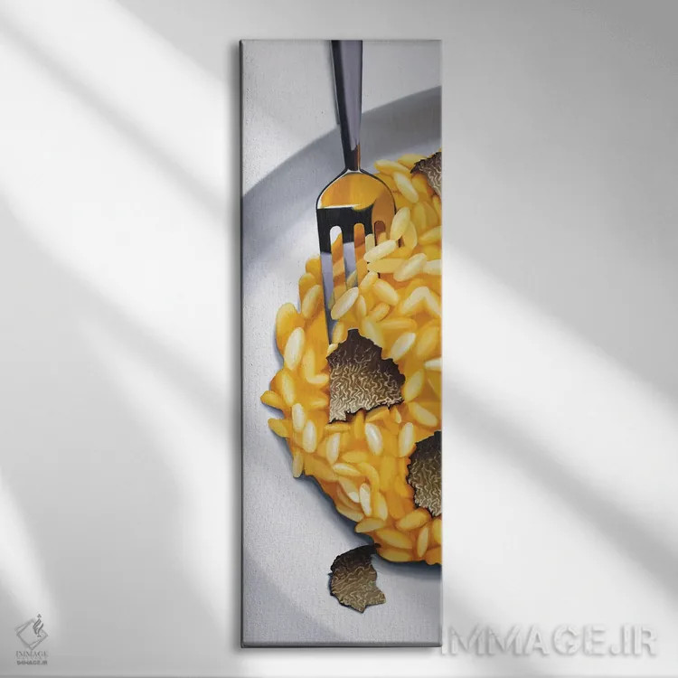 تابلو گلبرگها (ایتالیایی) اثر لوسیا برگامینی - نمای روبهرو روی دیوار