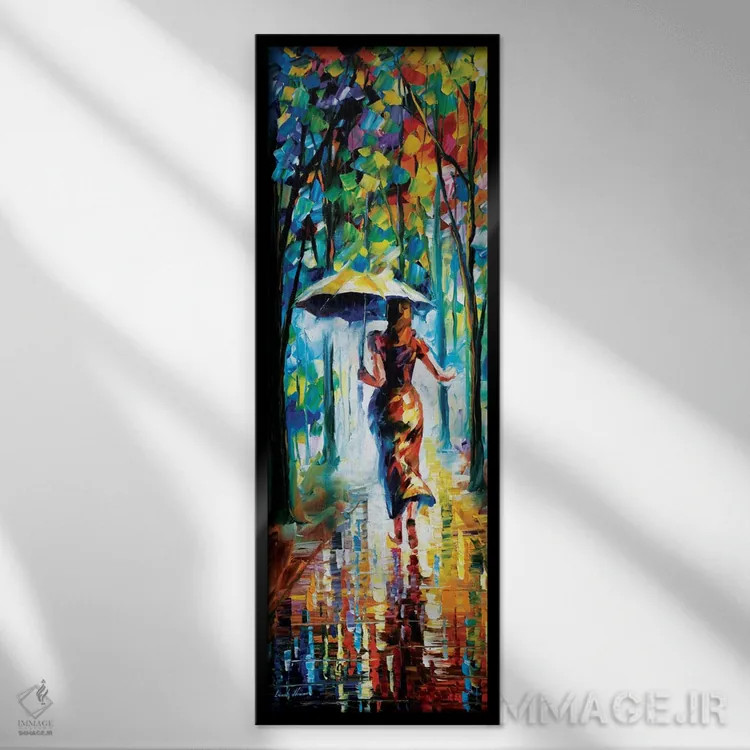 تابلو دویدن به سوی عشق I اثر لئونید آفرموف - نمای قابدار مشکی