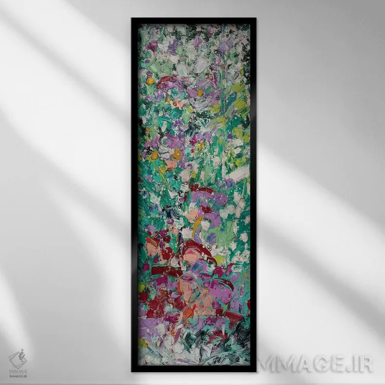 تابلو گامی به سوی قصه پریان اثر شالیمار لگاسپی - نمای قابدار مشکی