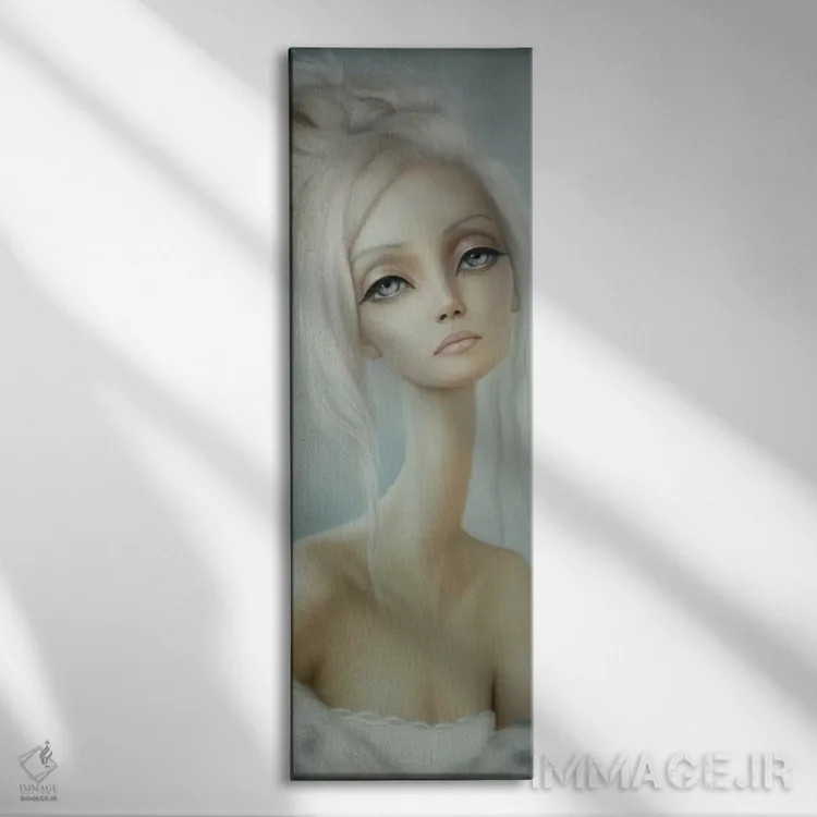 تابلو لیلا (نام زنانه) اثر لری ایرلی - نمای روبهرو روی دیوار