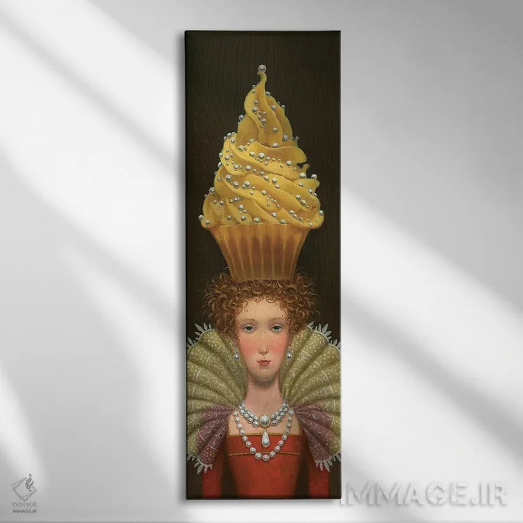 تابلو ملکه اثر لیزا فالکنسترن - نمای روبهرو روی دیوار