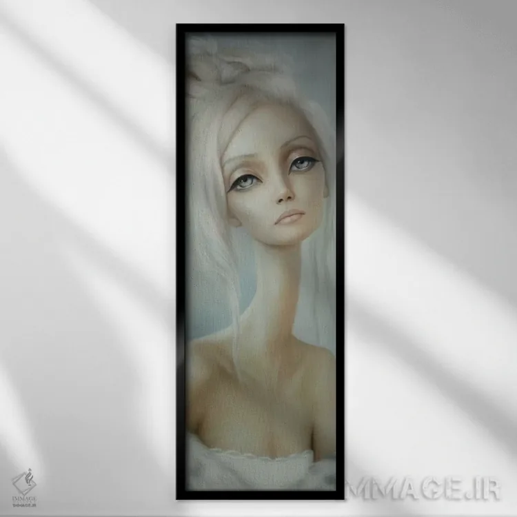 تابلو لیلا (نام زنانه) اثر لری ایرلی - نمای قابدار مشکی