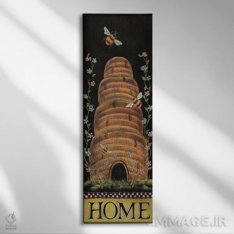 تابلو خانه عسلی اثر لیزا هیلیکِر - نمای روبهرو روی دیوار