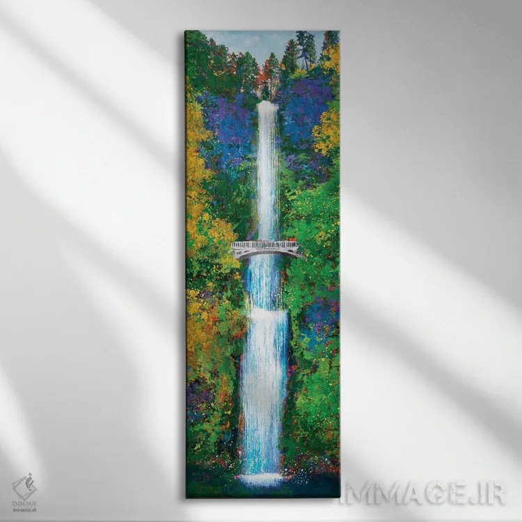 تابلو مولتنومه (آبشار معروف اورگان) اثر لیزا رابینسون - نمای روبهرو روی دیوار