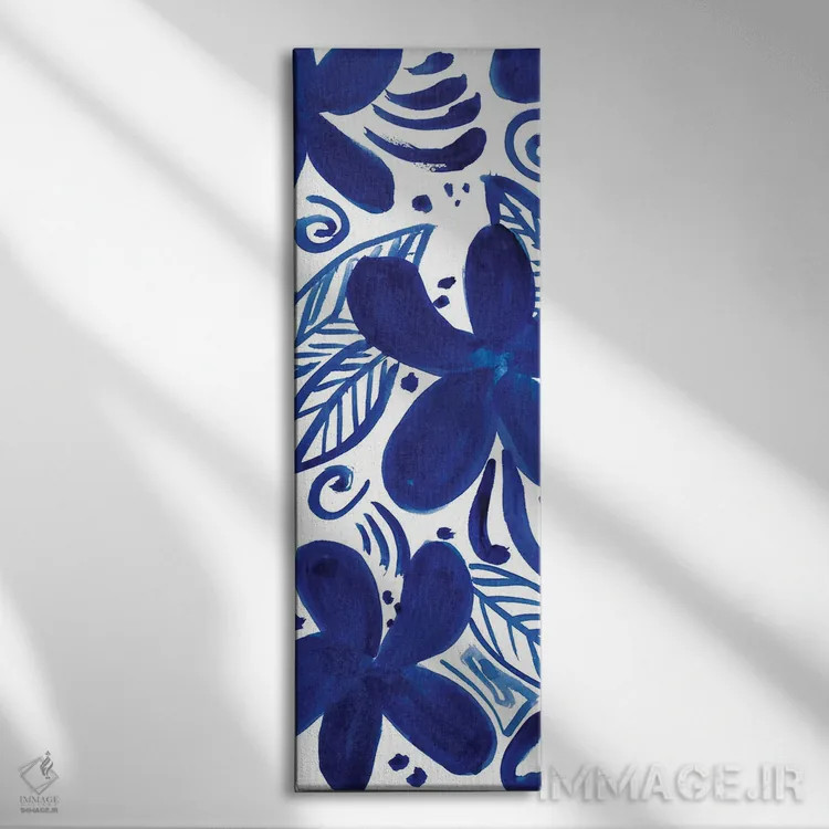 تابلو "صفحه گل آبی" اثر لِینی لورث - نمای روبهرو روی دیوار