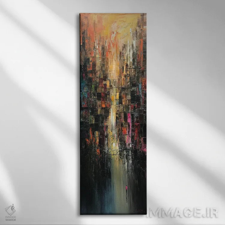 تابلو "شهر گریهکنان" اثر له نگوک کوآن - نمای روبهرو روی دیوار