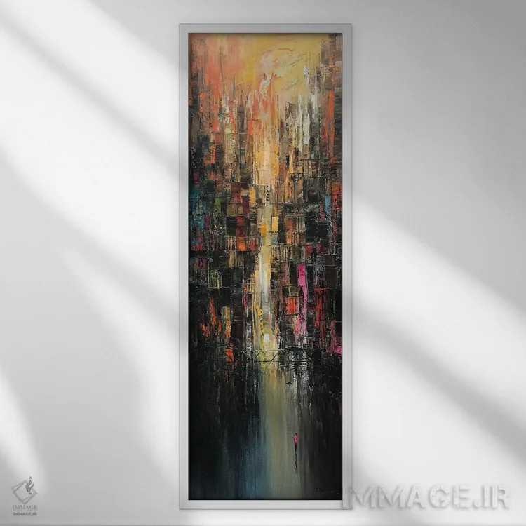 تابلو "شهر گریهکنان" اثر له نگوک کوآن - نمای قابدار سفید