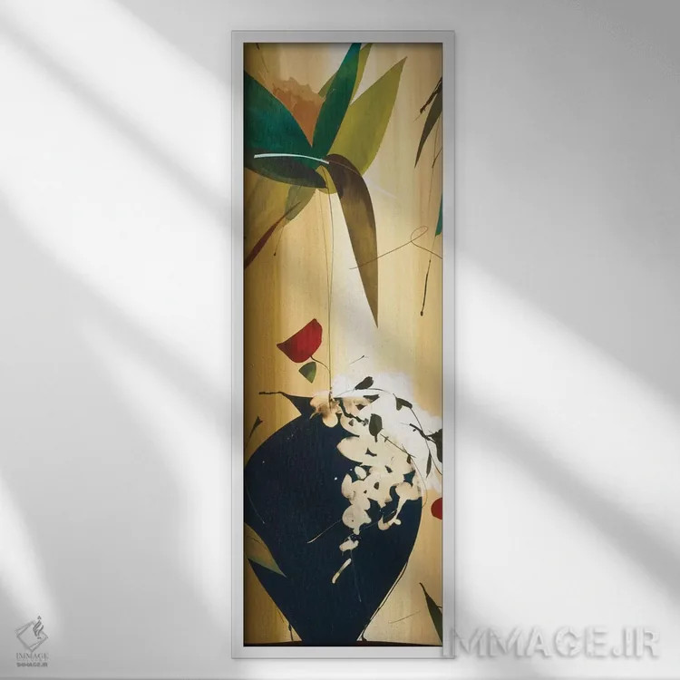 تابلو "اکزوتیک اوه ۱" اثر لولا آبلان - نمای قابدار سفید