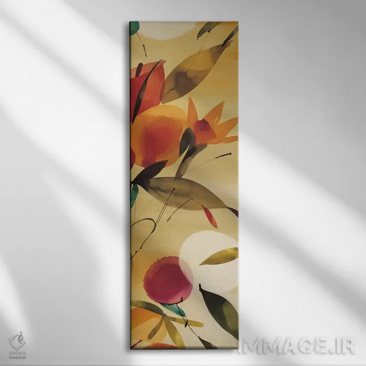 تابلو "جشن بهاری ۱" اثر لولا آبلان - نمای روبهرو روی دیوار